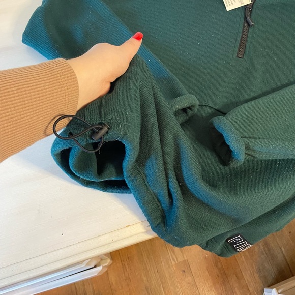 NWT PINK Quarter Zip Sweater - Picture 4 of 4